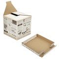 Короб для хранения из плотного микрогофрокартона 315х315х315 мм, КОМПЛЕКТ 3 шт., BRAUBERG HOME, 271818 271818