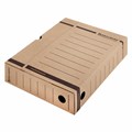 Короб архивный с клапаном А4 (260х325 мм), 75 мм, до 700 листов, плотный, микрогофрокартон, BRAUBERG, 126509 126509