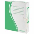 Папка архивная с завязками А4 (325х260 мм), 75 мм, до 700 листов, плотная, микрогофрокартон, ЗЕЛЕНАЯ, BRAUBERG, 124851 124851