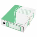 Папка архивная с завязками А4 (325х260 мм), 75 мм, до 700 листов, плотная, микрогофрокартон, ЗЕЛЕНАЯ, BRAUBERG, 124851 124851