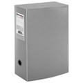 Короб архивный (330х245 мм), 100 мм, пластик, разборный, до 900 листов, серый, 0,9 мм, BRAUBERG "Energy", 236855 236855
