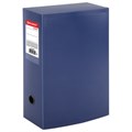 Короб архивный (330х245 мм), 100 мм, пластик, разборный, до 900 листов, синий, 0,9 мм, BRAUBERG "Energy", 235375 235375