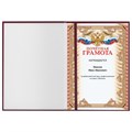 Папка адресная бумвинил "ПОЗДРАВЛЯЕМ!", А4, бордовая, индивидуальная упаковка, STAFF "Basic", 129578 129578