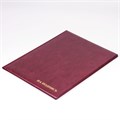 Папка адресная ПВХ "НА ПОДПИСЬ", формат А4, увеличенная вместимость до 100 листов, бордовая, "ДПС", 2032.Н-103 127152