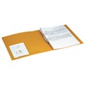 Папка на 2 кольцах BRAUBERG "Contract", 35 мм, желтая, до 270 листов, 0,9 мм, 221795 221795