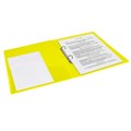 Папка на 2 кольцах BRAUBERG "Neon", 25 мм, внутренний карман, неоновая, желтая, до 170 листов, 0,7 мм, 227457 227457