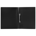 Папка на 2 кольцах BRAUBERG "Office", 25 мм, черная, до 170 листов, 0,5 мм, 227495 227495