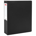 Папка на 2 кольцах, ПРОЧНАЯ, картон/ПВХ, BRAUBERG "Office", ЧЕРНАЯ, 75 мм, до 500 листов, 271846 271846