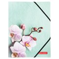 Папка на резинках BRAUBERG "FLOWER", А4, цветная печать, до 300 листов, 500 мкм, 228032 228032