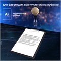 Доска-планшет STAFF с прижимом А4 (315х235 мм), пластик, 1 мм, черная, 229223 229223