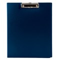 Папка-планшет STAFF, А4 (310х230 мм), с прижимом и крышкой, пластик, синяя, 0,5 мм, 229220 229220