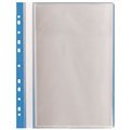 Папка 10 вкладышей STAFF "EVERYDAY" с перфорацией, мягкая, синяя, 0,16 мм, 224974 224974