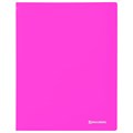 Папка 20 вкладышей BRAUBERG "Neon", 16 мм, неоновая розовая, 700 мкм, 227450 227450