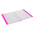 Папка 20 вкладышей BRAUBERG "Neon", 16 мм, неоновая розовая, 700 мкм, 227450 227450
