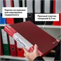 Папка 40 вкладышей BRAUBERG стандарт, красная, 0,7 мм, 221602 221602