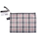 Папка-конверт на молнии МАЛОГО ФОРМАТА (238х180 мм), А5, ткань в клетку, BRAUBERG "Checked", 223893 223893
