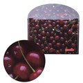 Папка-конверт с кнопкой BRAUBERG "CHERRY", А4, 160 мкм, до 100 листов, цветная печать, 228037 228037