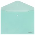 Папка-конверт с кнопкой BRAUBERG "Pastel", А4, матовая непрозрачная, аквамарин, ПРОЧНАЯ 0,2 мм, 272880 272880