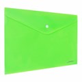 Папка-конверт с кнопкой А4, КОМПЛЕКТ 5 шт., яркие неоновые цвета ассорти, BRAUBERG "NEON", 272872 272872