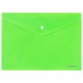 Папка-конверт с кнопкой А4, КОМПЛЕКТ 8 шт., яркие неоновые цвета ассорти, BRAUBERG "NEON", 272871 272871