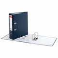 Папка-регистратор BRAUBERG с покрытием из ПВХ, 80 мм, с уголком, синяя (удвоенный срок службы), 227191 227191