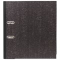 Папка-регистратор ОФИСНАЯ ПЛАНЕТА, усиленный корешок, мраморное покрытие, 80 мм, с уголком, черная, 221997 221997