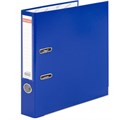 Папка-регистратор, покрытие пластик, 50 мм, ПРОЧНАЯ, с уголком, BRAUBERG, синяя, 226590 226590