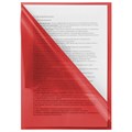 Папка-уголок BRAUBERG, красная 0,10 мм, 223967 223967
