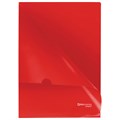 Папка-уголок жесткая, непрозрачная BRAUBERG, красная, 0,15 мм, 224879 224879