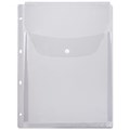 Папка-файл перфорированная, А4, объемная, до 250 листов, клапан с кнопкой, 180 мкм, ДПС, 2308 225413