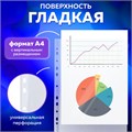 Папки-файлы перфорированные А4 BRAUBERG "ECONOMY", КОМПЛЕКТ 100 шт., гладкие, 30 мкм, 229659 229659