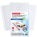 Папки-файлы перфорированные А4 BRAUBERG "STANDARD", КОМПЛЕКТ 100 шт., гладкие, 40 мкм, 229661 229661