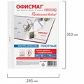 Папки-файлы перфорированные А4 ОФИСМАГ ЭКСТРА, КОМПЛЕКТ 50 шт., гладкие, ПЛОТНЫЕ, 70 мкм, 272683 272683
