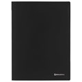 Папка с металлическим скоросшивателем BRAUBERG стандарт, черная, до 100 листов, 0,6 мм, 221634 221634