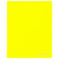 Папка с металлическим скоросшивателем и внутренним карманом BRAUBERG "Neon", 16 мм, желтая, до 100 листов, 0,7 мм, 227465 227465