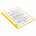 Скоросшиватель пластиковый с перфорацией BRAUBERG EXTRA, А4, 140/180 мкм, желтый, 272899 272899