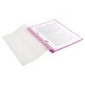 Скоросшиватель пластиковый с перфорацией BRAUBERG, А4, 140/180 мкм, розовый, 226588 226588