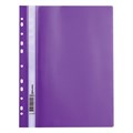 Скоросшиватель пластиковый с перфорацией BRAUBERG, А4, 140/180 мкм, фиолетовый, 226584 226584