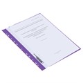 Скоросшиватель пластиковый с перфорацией BRAUBERG, А4, 140/180 мкм, фиолетовый, 226584 226584