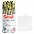 Карандаш механический 0,5 мм, BRAUBERG SOFT PRINT MILITARY, HB, корпус soft-touch ассорти, 181959 181959