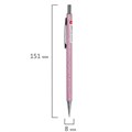 Карандаш механический 0,5 мм, HB, BRAUBERG "ROSE PINK", металлический корпус, 181979 181979