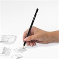 Карандаш чернографитный BRAUBERG, 1 шт., "Touch line", Н, корпус черный, заточенный, 180625 180625