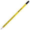 Карандаш чернографитный BRAUBERG, 1 шт., "Смайлики", НВ, c ластиком, корпус желтый, заточенный, 180654 180654