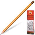 Карандаш чернографитный KOH-I-NOOR 1500, 1 шт., 7H, корпус желтый, заточенный, 150007H01170 180485