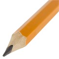 Карандаш чернографитный с ластиком STAFF "EVERYDAY" BLP-YLW, 1 шт., НВ, пластиковый, корпус жёлтый, 181940 181940