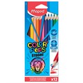 Карандаши цветные MAPED "COLOR PEP'S Strong", 12 цветов, трехгранные, грифель 3,2 мм, 862712 181988