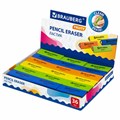 Ластик BRAUBERG "Fruity S", 44х15х15 мм, цвет ассорти, треугольный, 228713 228713