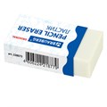 Ластик BRAUBERG "Original", 38х20х10 мм, белый, прямоугольный, картонный держатель, 228073 228073