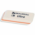 Ластик BRAUBERG "Ultra", 50х14х8 мм, белый, детали ассорти, натуральный каучук, 228704 228704