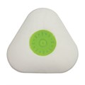 Ластик STAFF "College" PE-068, 35х35х10 мм, треугольный, салатовый пластиковый держатель, 228068 228068
